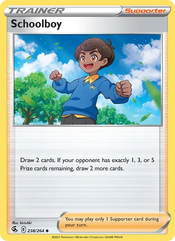 Schoolboy 238/264 Fusion Strike Pokémon card