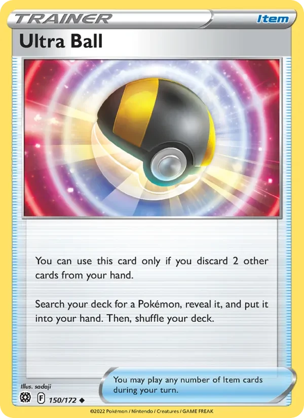 Ultra Ball 150/172 Brilliant Stars Pokémon card