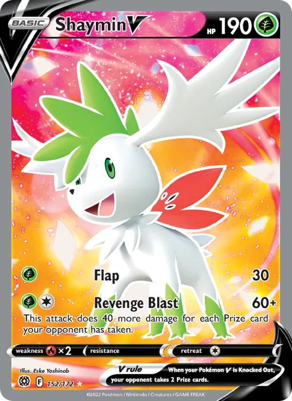 Shaymin V 152/172 Brilliant Stars Pokémon card