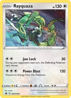 Rayquaza SWSH029 SWSH Black Star Promos Pokémon card