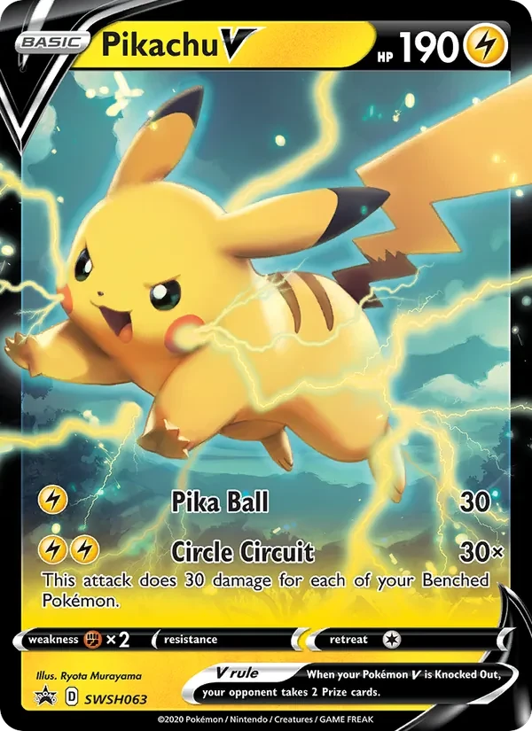 Pikachu V SWSH063 SWSH Black Star Promos Pokémon card