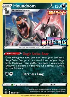 Houndoom SWSH090 SWSH Black Star Promos Pokémon card