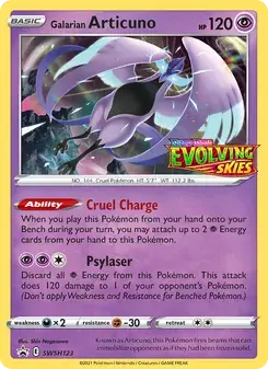 Galarian Articuno SWSH123 SWSH Black Star Promos Pokémon card