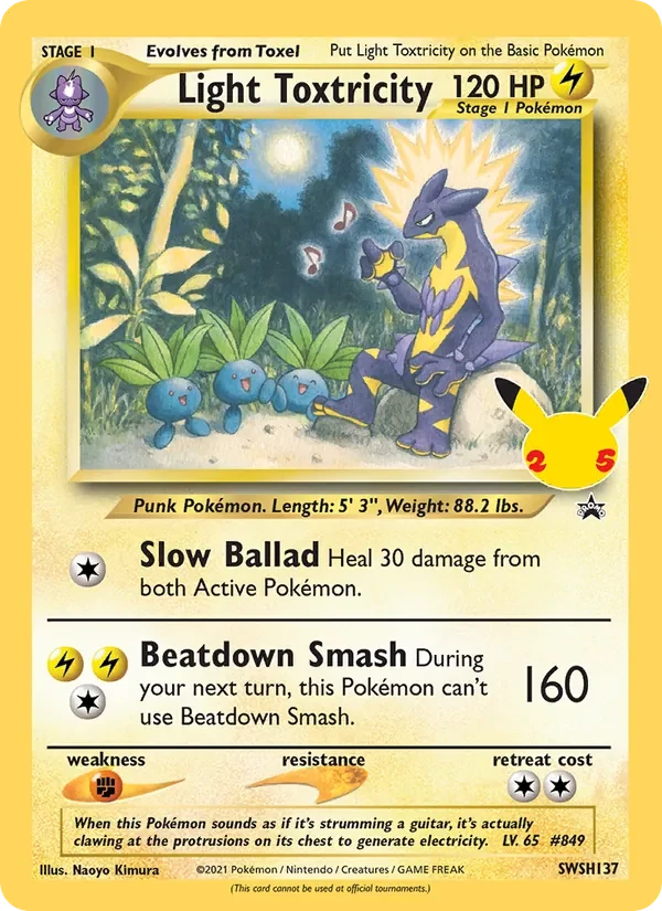 Light Toxtricity SWSH137 SWSH Black Star Promos Pokémon kaart
