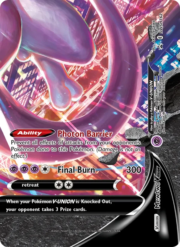 Carte Pokémon Mewtwo V-UNION SWSH162 SWSH Black Star Promos
