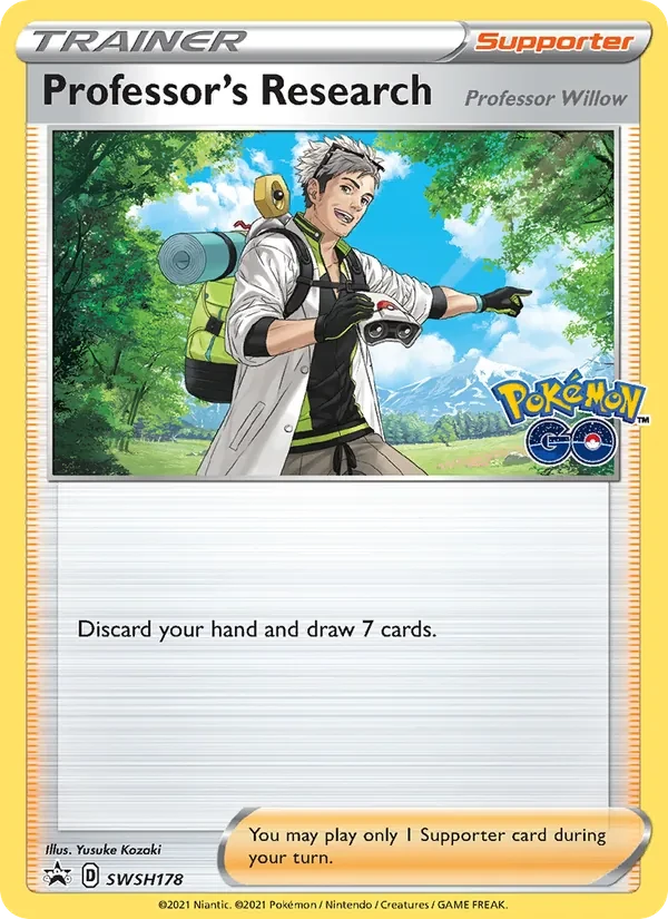 Carte Pokémon Professor's Research SWSH178 SWSH Black Star Promos