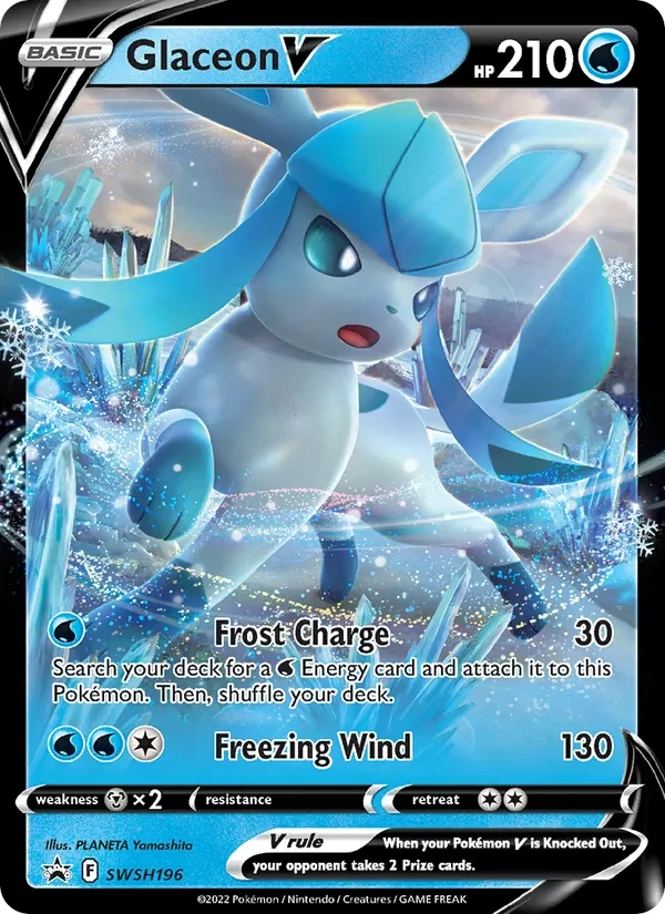 Glaceon V SWSH196 SWSH Black Star Promos Pokémon Karte