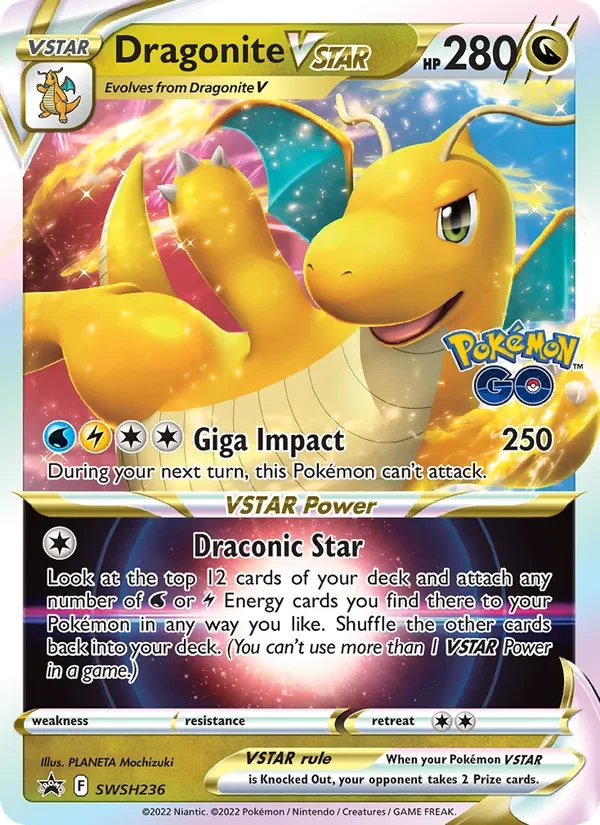 Dragonite VSTAR SWSH236 SWSH Black Star Promos Pokémon kaart