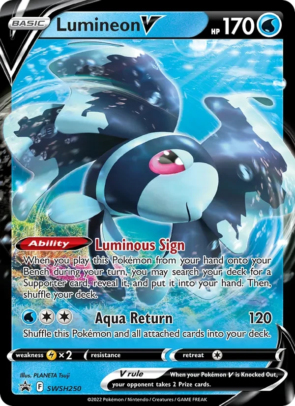 Lumineon V SWSH250 SWSH Black Star Promos Pokémon card
