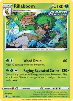 Rillaboom SWSH277 SWSH Black Star Promos Pokémon card