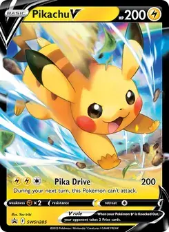 Pikachu V SWSH285 SWSH Black Star Promos Pokémon card