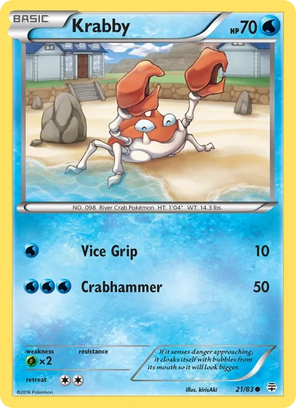Krabby 21/83 Generations Pokémon card
