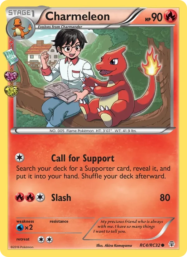 Charmeleon RC4 Generations Pokémon Karte