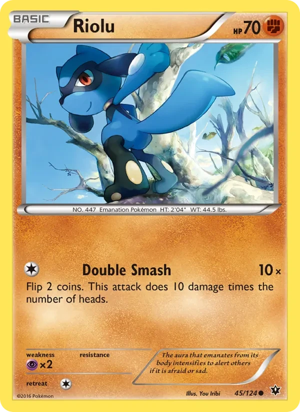 Riolu 45/124 Fates Collide Pokémon card