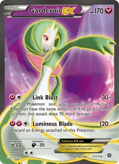 Gardevoir EX 111/114 Steam Siege Pokémon card
