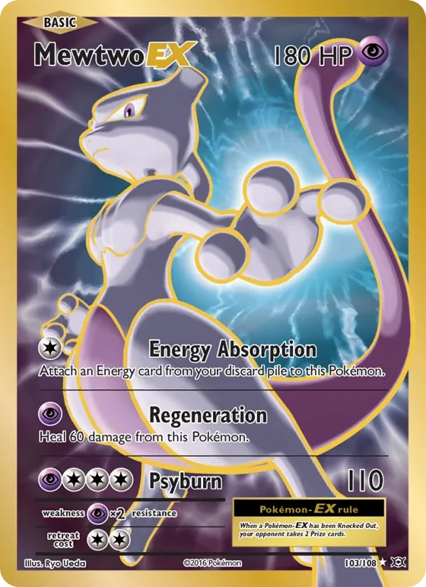 Carte Pokémon Mewtwo EX 103/108 Evolutions