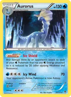 Aurorus 26/111 Furious Fists Pokémon card
