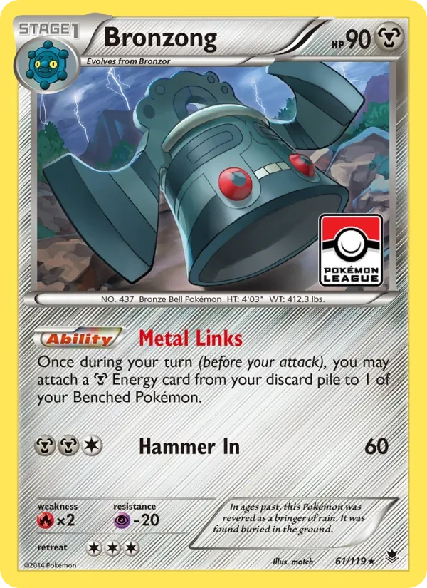 Bronzong 61/119 Phantom Forces Pokémon Karte
