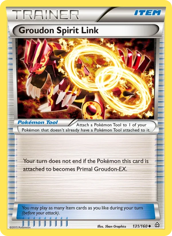 Groudon Spirit Link 131/160 Primal Clash Pokémon card
