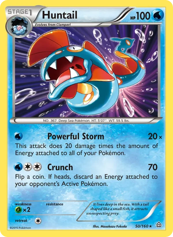 Huntail 50/160 Primal Clash Pokémon card