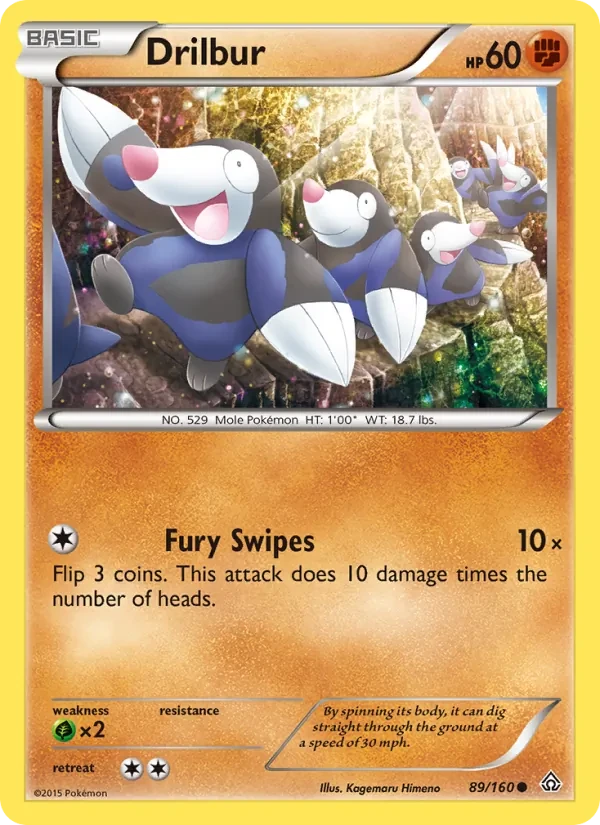 Drilbur 89/160 Primal Clash Pokémon card