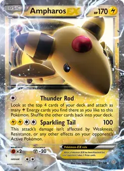 Ampharos EX 27/98 Ancient Origins Pokémon card