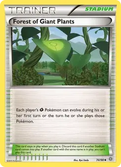 Forest of Giant Plants 74/98 Ancient Origins Pokémon card