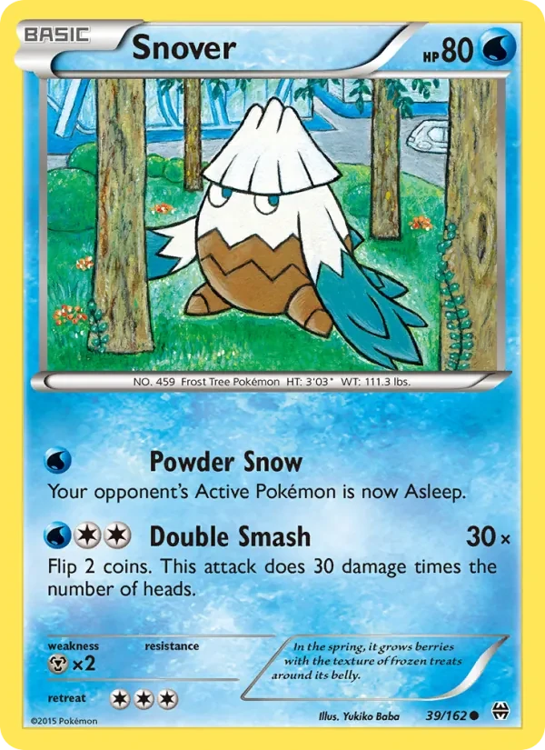 Snover 39/162 BREAKthrough Pokémon card