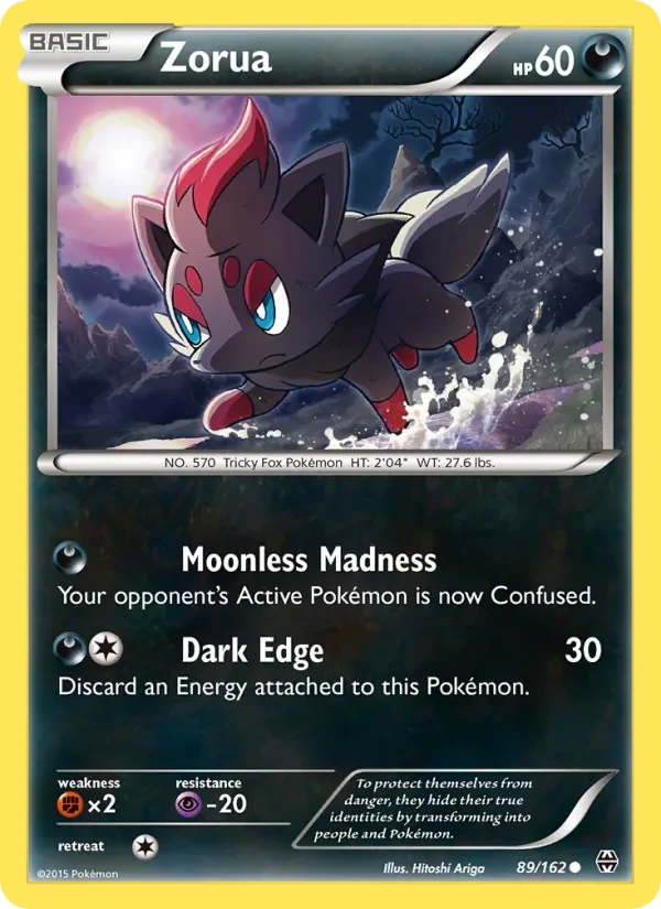 Zorua 89/162 BREAKthrough Pokémon card