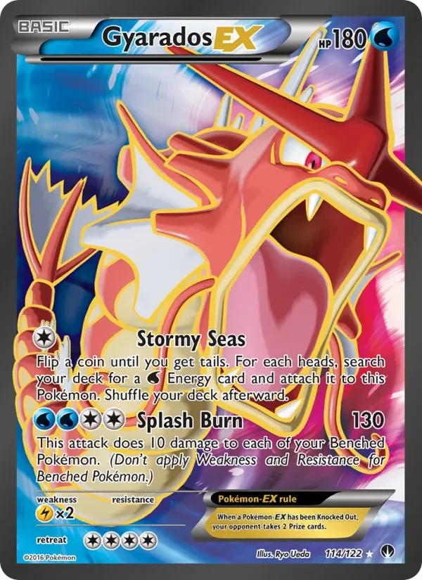 Gyarados EX 114/122 BREAKpoint Pokémon card