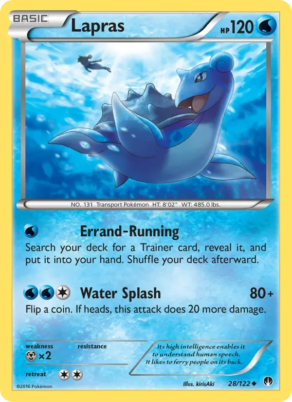 Carta Pokémon Lapras 28/122 BREAKpoint