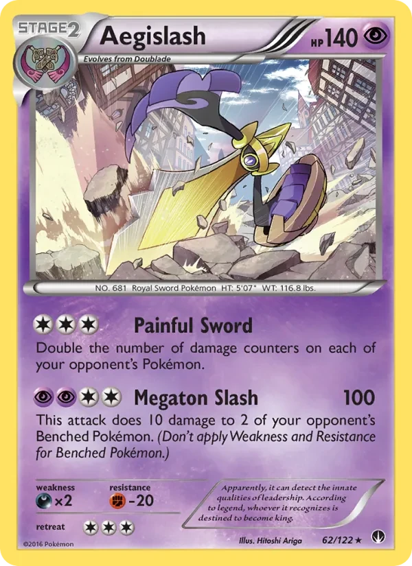 Aegislash 62/122 BREAKpoint Pokémon Karte