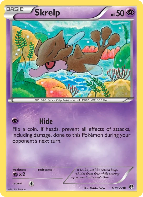 Skrelp 63/122 BREAKpoint Pokémon card