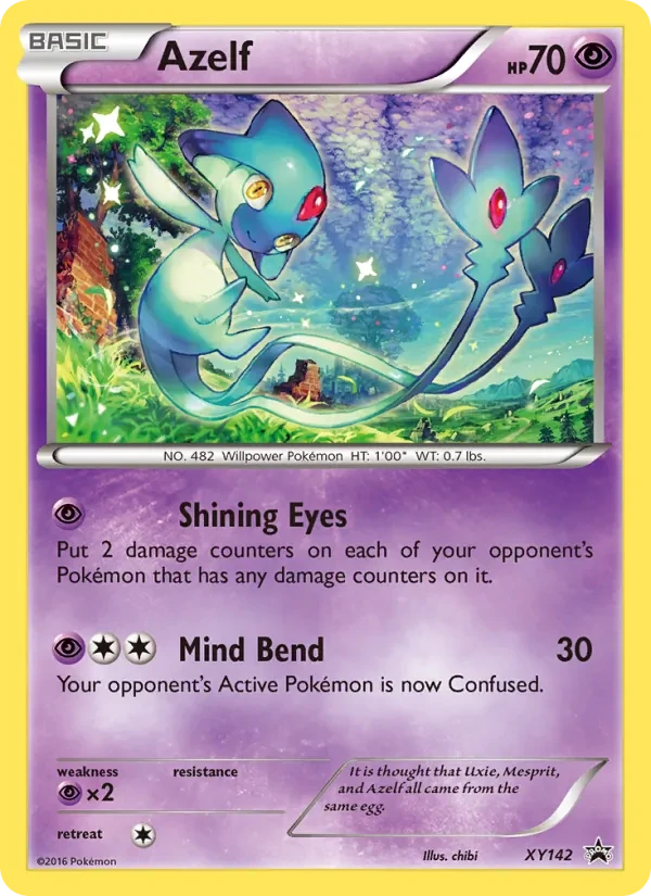 Azelf XY142 XY Black Star Promos Pokémon card
