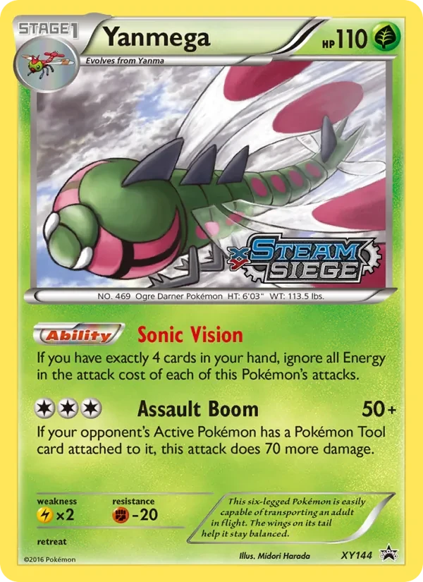 Yanmega XY144 XY Black Star Promos Pokémon card