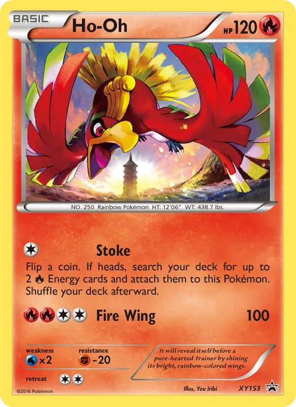 Ho Oh XY153 XY Black Star Promos Pokémon card
