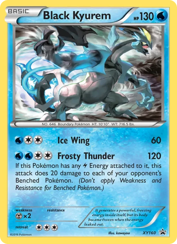 Carta Pokémon Black Kyurem XY160 XY Black Star Promos