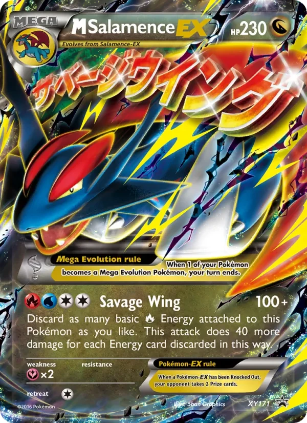 M Salamence-EX XY171 XY Black Star Promos Pokémon card