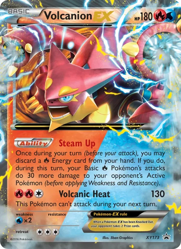Carta Pokémon Volcanion EX XY173 XY Black Star Promos