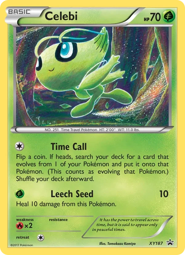 Carta Pokémon Celebi XY187 XY Black Star Promos