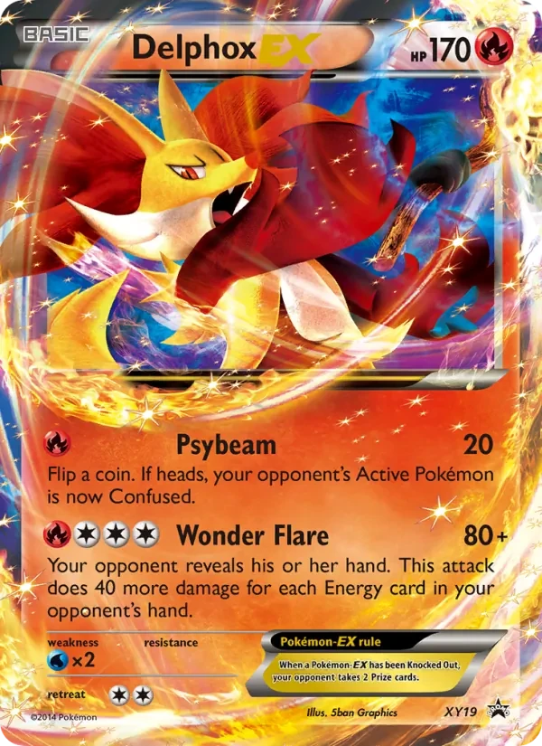 Delphox EX XY19 XY Black Star Promos Pokémon Karte