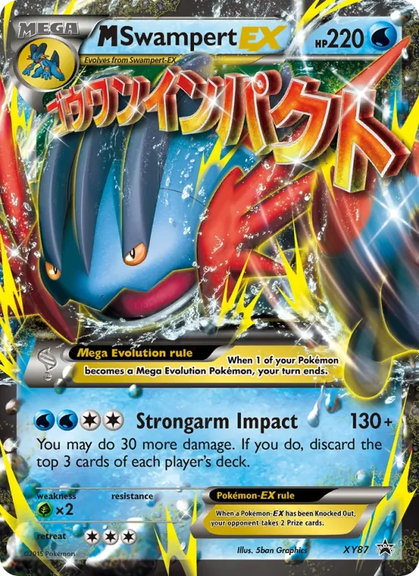 Carta Pokémon M Swampert EX XY87 XY Black Star Promos