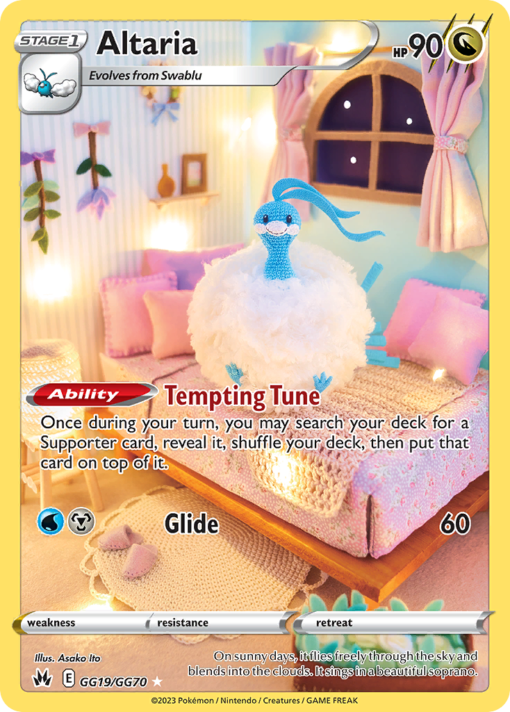 Altaria GG19 Crown Zenith Galarian Gallery Pokémon Karte