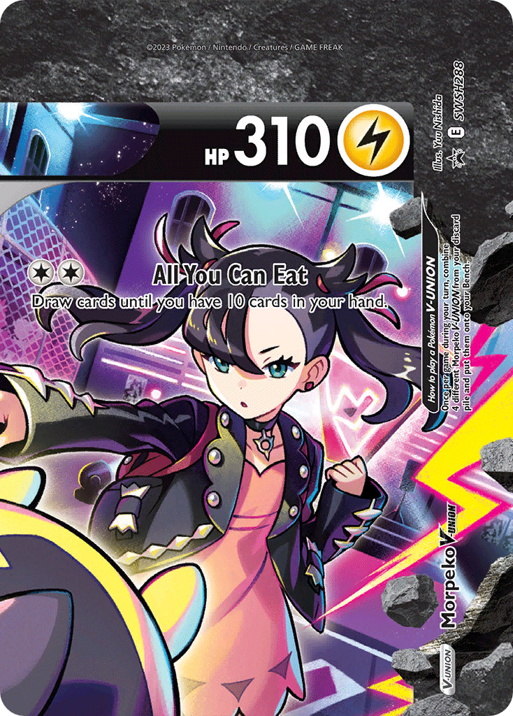 Carte Pokémon Morpeko V-UNION SWSH288 SWSH Black Star Promos